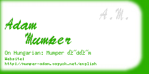 adam mumper business card